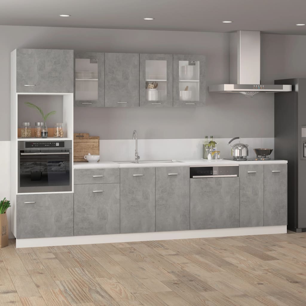 Mobile Pensile “Lyon” Grigio Cemento 39,5x31x60cm - homemem39