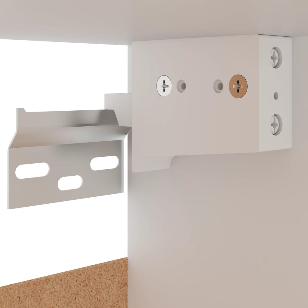 Mobile Pensile “Lyon” Nero 50x31x60 cm in Legno Multistrato - homemem39