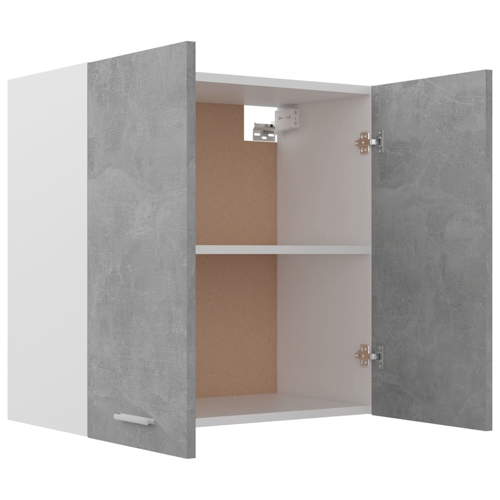 Mobile Pensile Grigio Cemento 60x31x60 cm in Legno Multistrato - homemem39