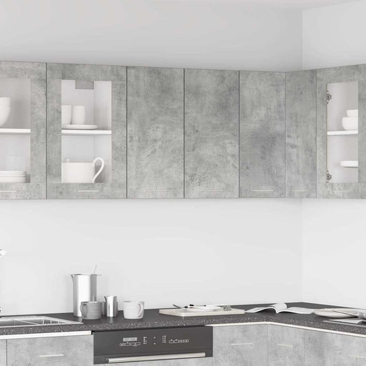 Mobile Pensile “Lyon” Grigio Cemento 60x31x60 cm - homemem39