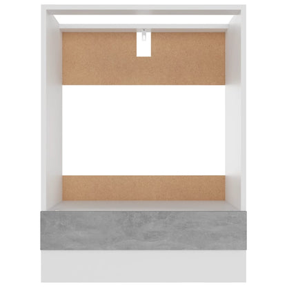 Mobile per Forno “Riga” Grigio Cemento 60x46x81,5 cm - homemem39