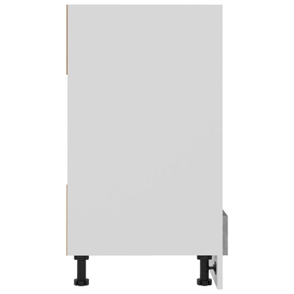 Mobile per Forno “Riga” Grigio Cemento 60x46x81,5 cm - homemem39