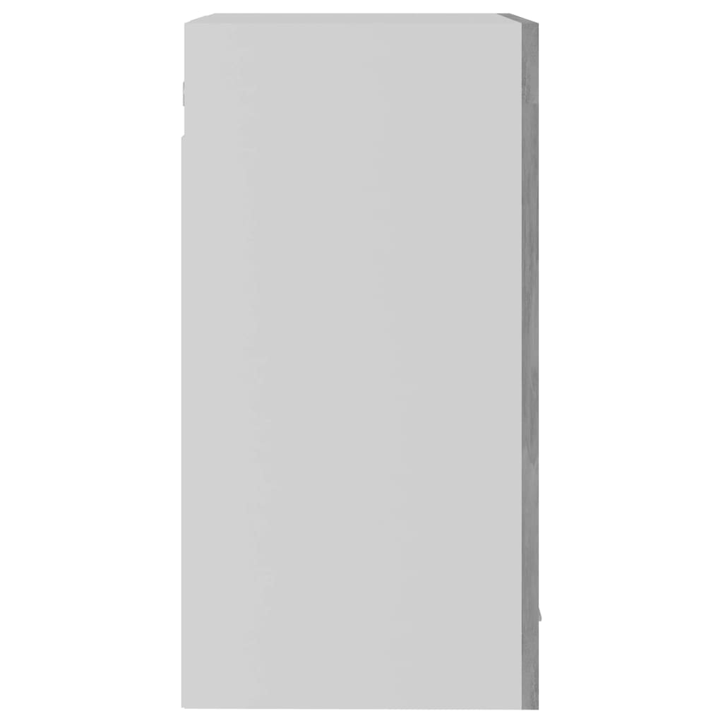 Mobile Pensile con Vetro “Lyon” Grigio Cemento 40x31x60 cm | homemem39