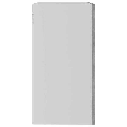 Mobile Pensile con Vetro “Lyon” Grigio Cemento 40x31x60 cm | homemem39