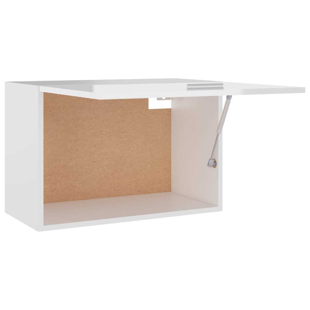 Mobile Pensile “Lyon” Bianco Lucido 60x31x40 cm - homemem39