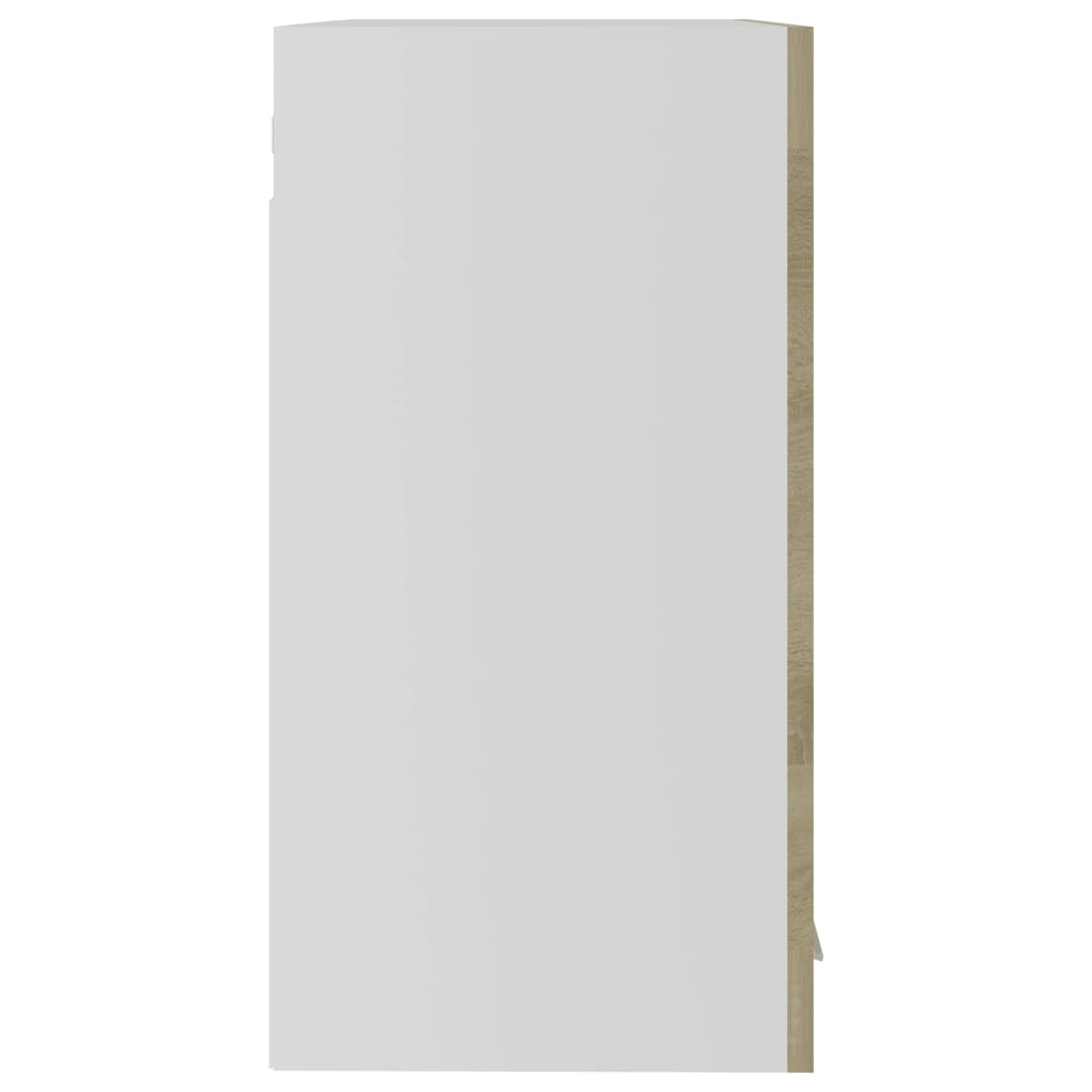 Mobile Pensile con Vetro “Lyon” Rovere Sonoma 60x31x60 cm - homemem39