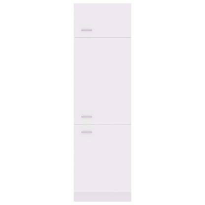 Mobile per Frigo “Lyon” Bianco 60x57x207 cm Legno Multistrato - homemem39
