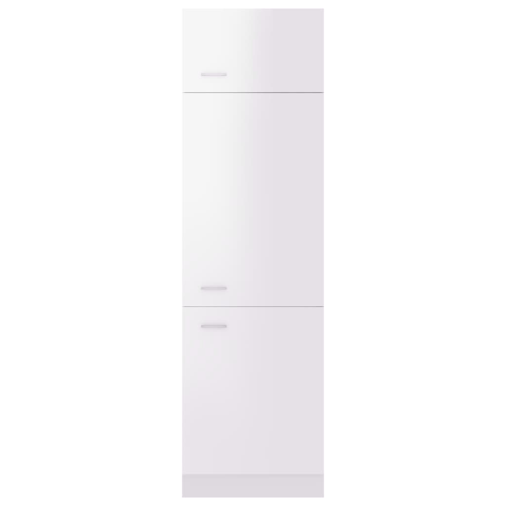 Mobile per Frigo “Lyon” Bianco Lucido 60x57x207 cm - homemem39