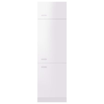 Mobile per Frigo “Lyon” Bianco Lucido 60x57x207 cm - homemem39