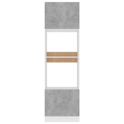 Mobile per Microonde Grigio Cemento 60x57x207 cm Multistrato | homemem39