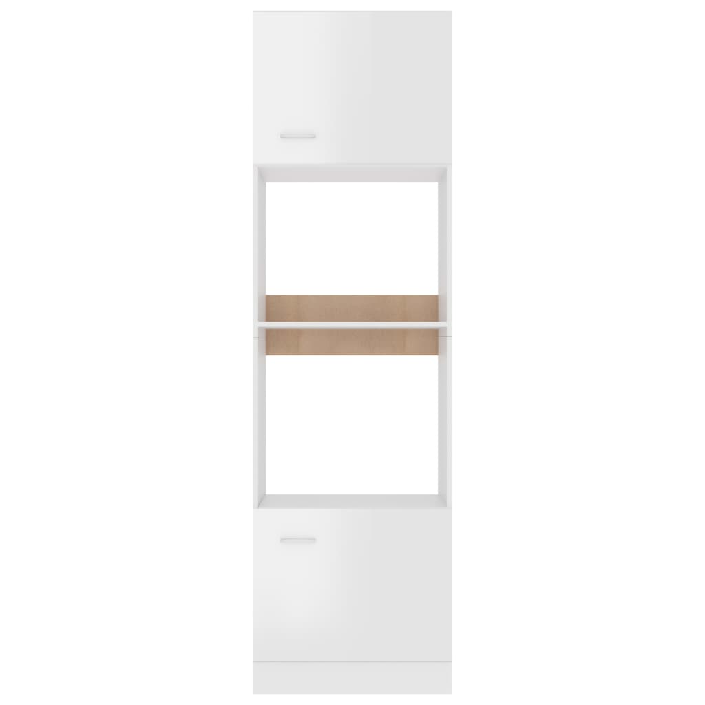 Mobile Microonde “Lyon” Bianco Lucido 60x57x207 cm | homemem39