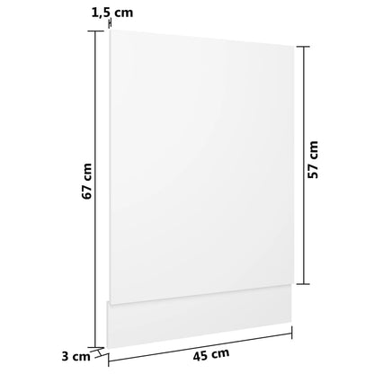 Pannello Lavastoviglie “Lyon” Bianco 45x3x67 cm | homemem39