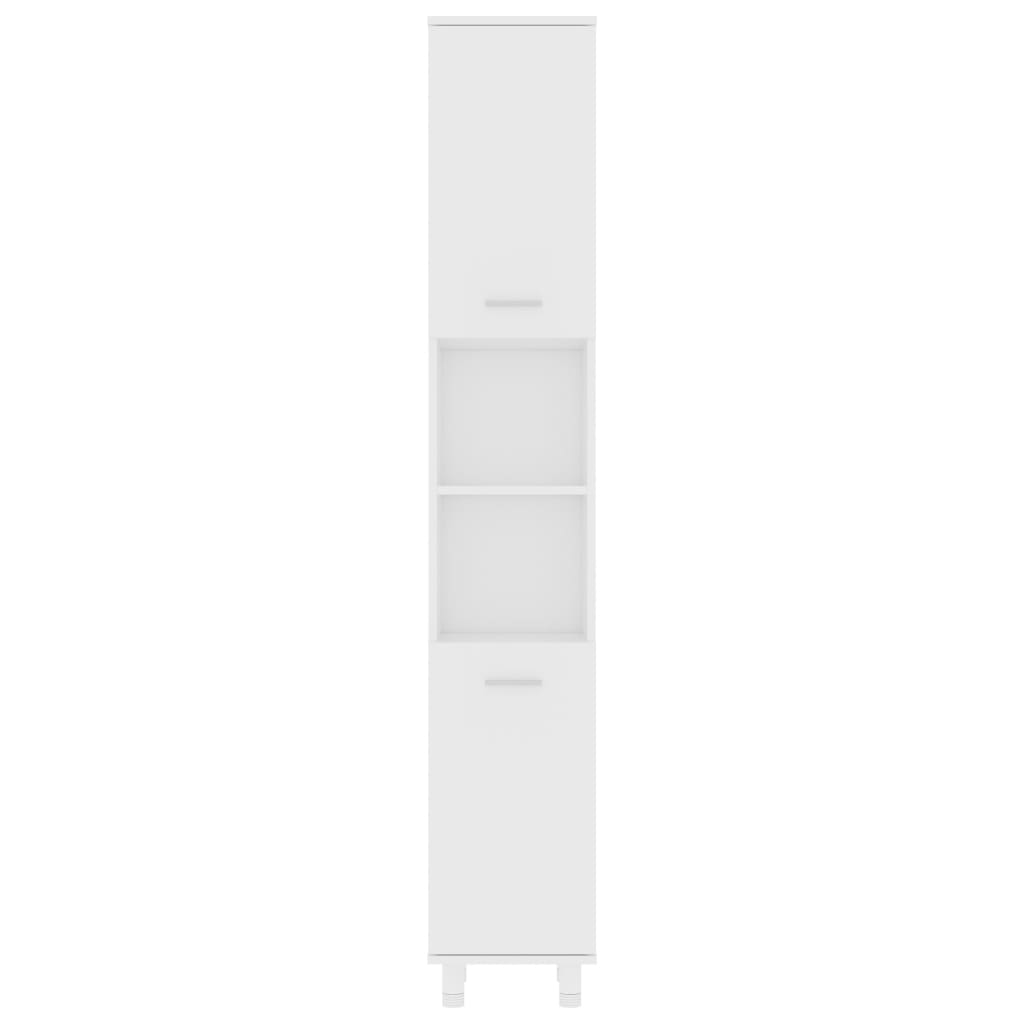 Mobile da Bagno Bianco 30x30x179 cm in Legno Multistrato | homemem39