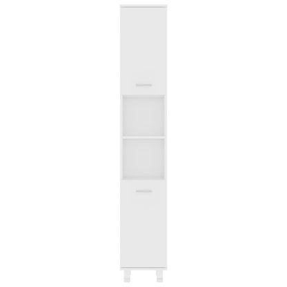 Mobile da Bagno Bianco 30x30x179 cm in Legno Multistrato | homemem39