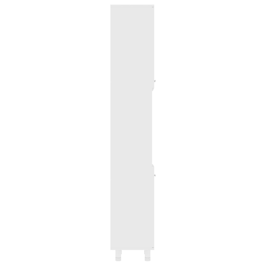 Mobile da Bagno Bianco 30x30x179 cm in Legno Multistrato | homemem39