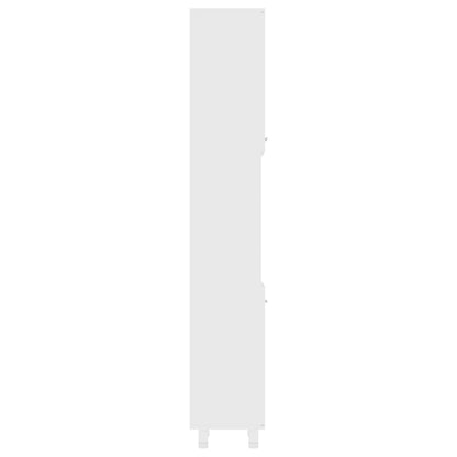 Mobile da Bagno Bianco 30x30x179 cm in Legno Multistrato | homemem39