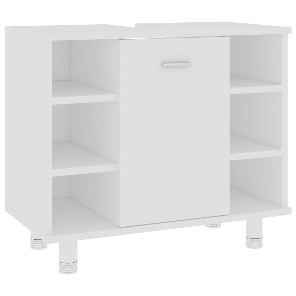 Mobile da Bagno Bianco 60x32x53,5 cm in Legno Multistrato - homemem39