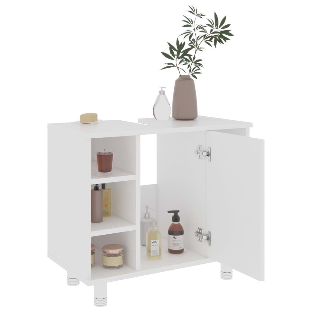 Mobile da Bagno Bianco 60x32x53,5 cm in Legno Multistrato - homemem39