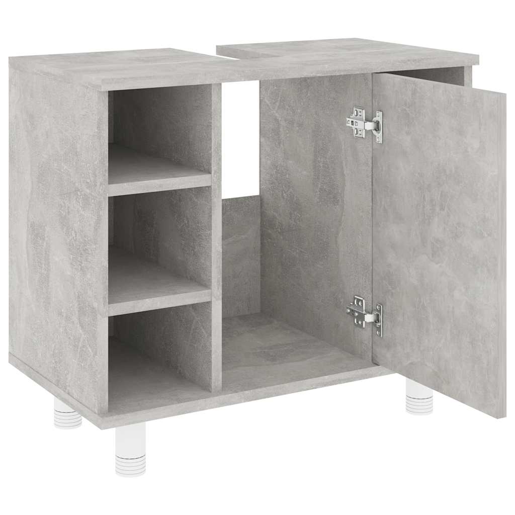 Mobile da Bagno Grigio Cemento 60x32x53,5 cm Legno Multistrato - homemem39