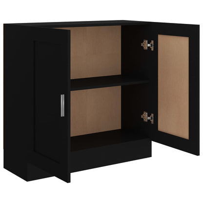 Libreria Nera 82,5x30,5x80 cm in Legno Multistrato | homemem39