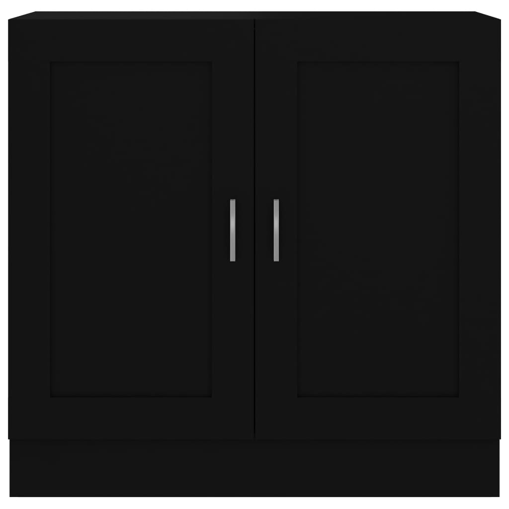 Libreria Nera 82,5x30,5x80 cm in Legno Multistrato | homemem39