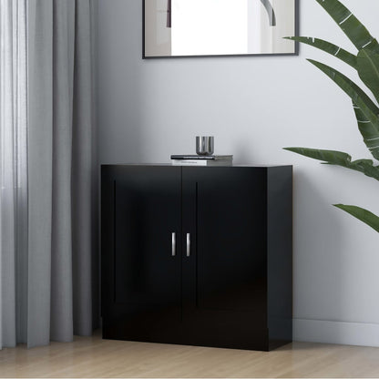 Libreria Nera 82,5x30,5x80 cm in Legno Multistrato | homemem39