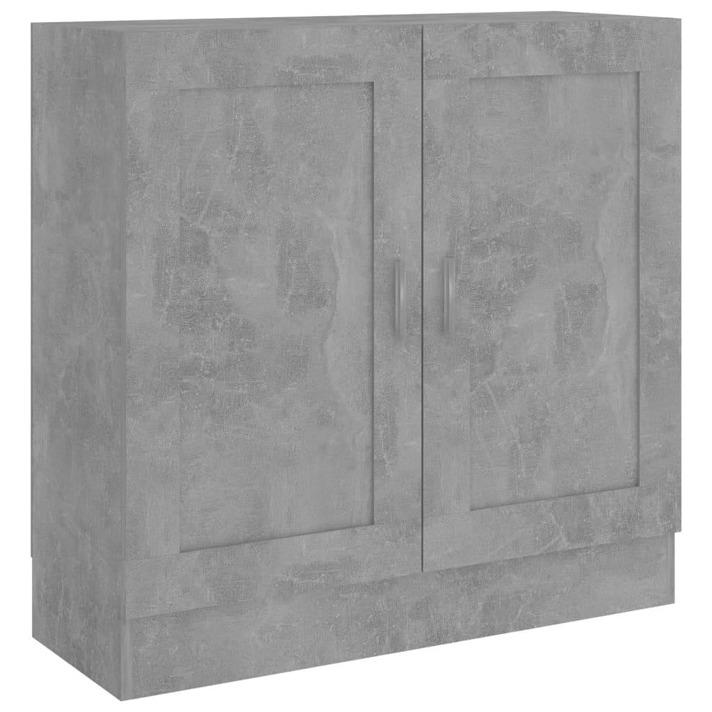 Libreria Grigio Cemento 82,5x30,5x80 cm in Legno Multistrato | homemem39
