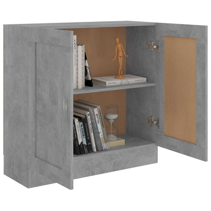 Libreria Grigio Cemento 82,5x30,5x80 cm in Legno Multistrato