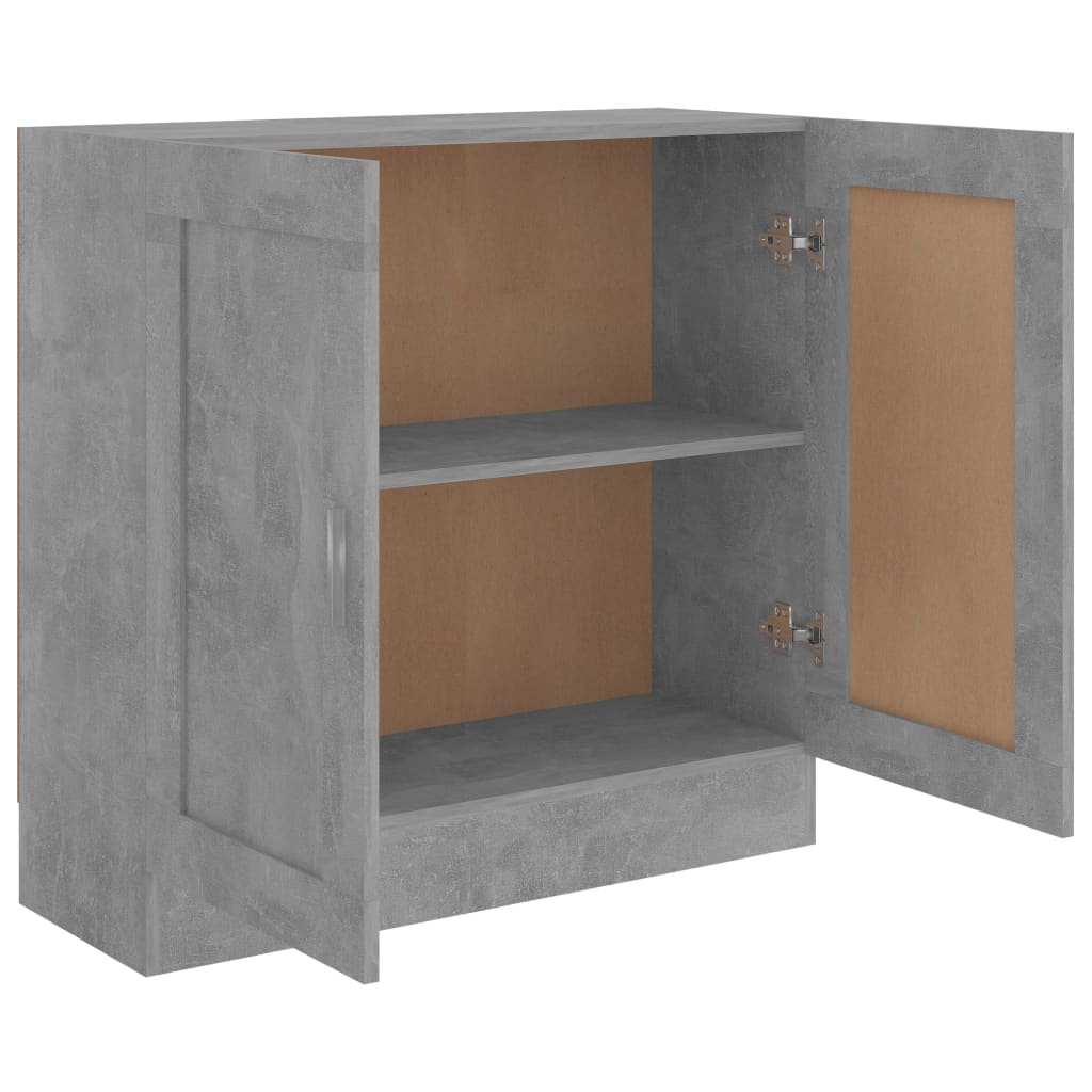 Libreria Grigio Cemento 82,5x30,5x80 cm in Legno Multistrato