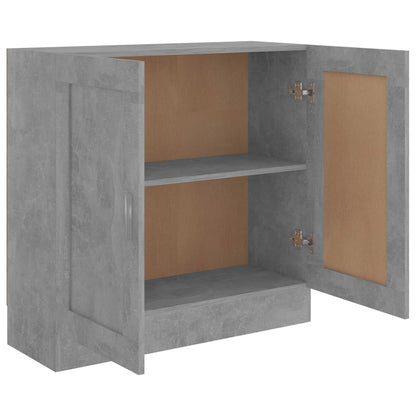 Libreria Grigio Cemento 82,5x30,5x80 cm in Legno Multistrato