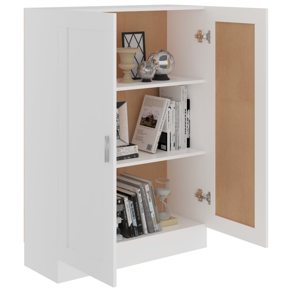 Libreria Bianca 82,5x30,5x115 cm in Legno Multistrato | homemem39