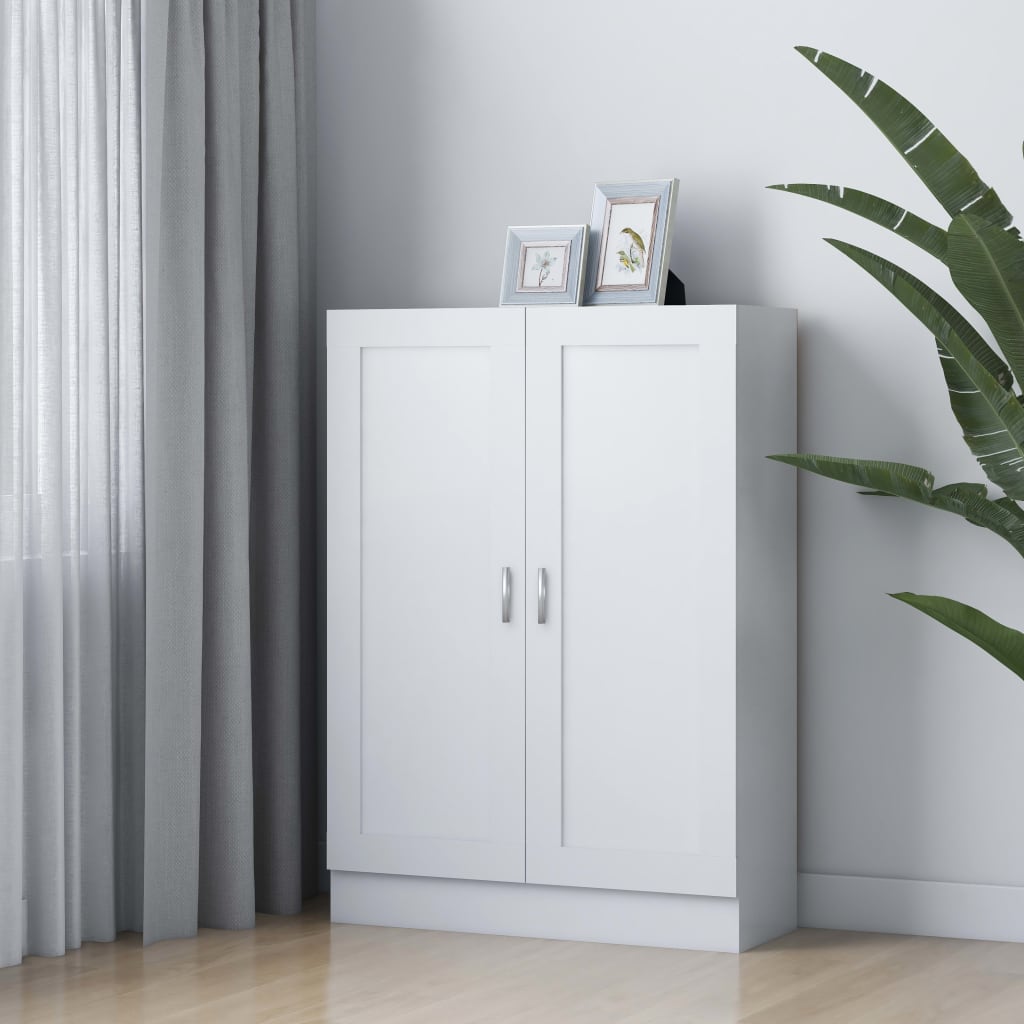 Libreria Bianca 82,5x30,5x115 cm in Legno Multistrato | homemem39