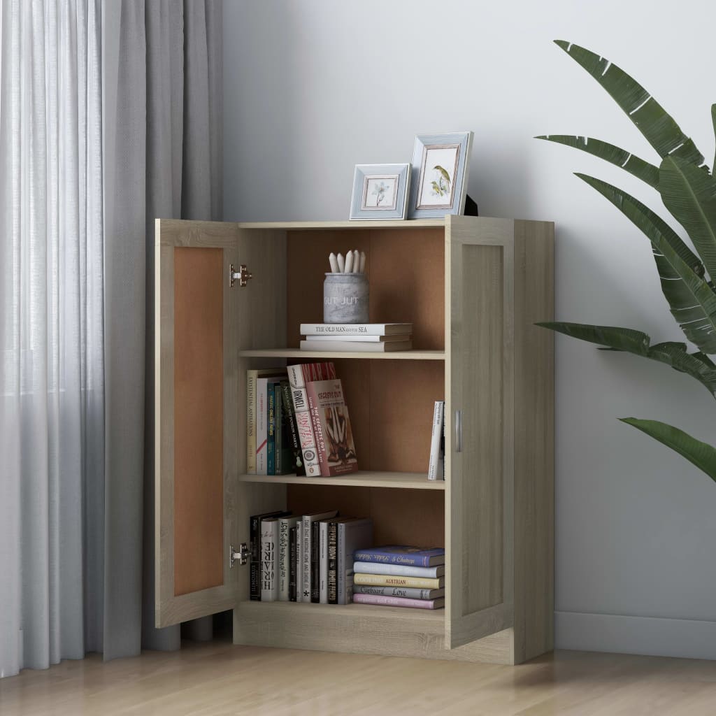 Libreria Rovere Sonoma 82,5x30,5x115 cm in Legno Multistrato | homemem39