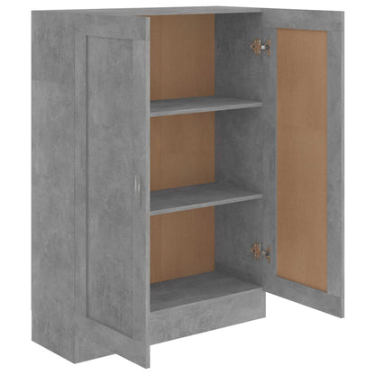 Libreria Grigio Cemento 82,5x30,5x115 cm in Legno Multistrato | homemem39