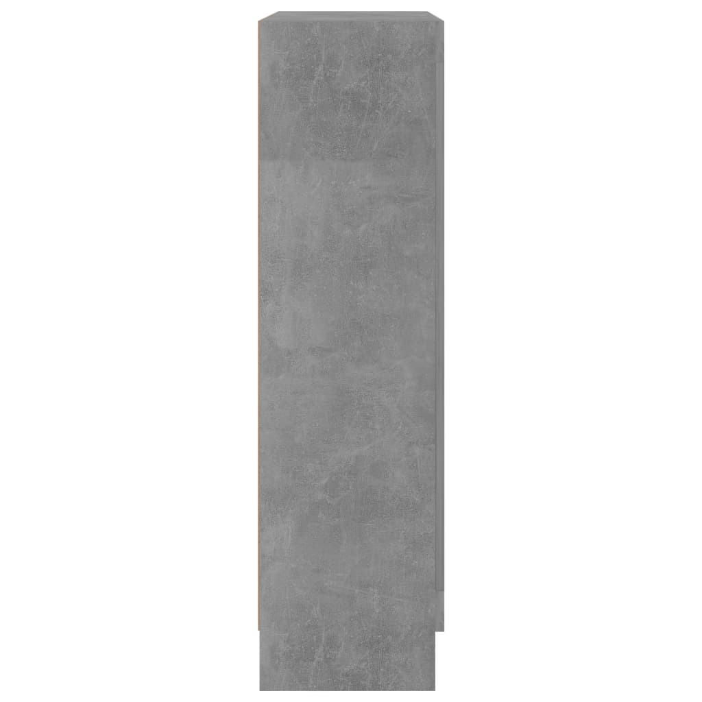 Libreria Grigio Cemento 82,5x30,5x115 cm in Legno Multistrato | homemem39