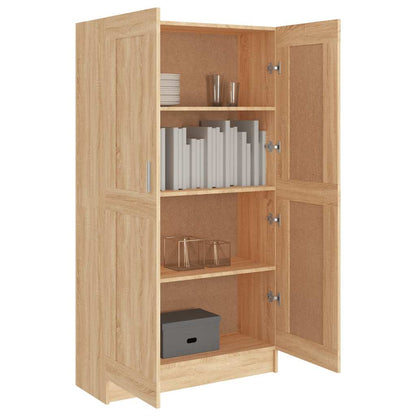 Libreria Rovere Sonoma 82,5x30,5x150 cm in Legno Multistrato | homemem39