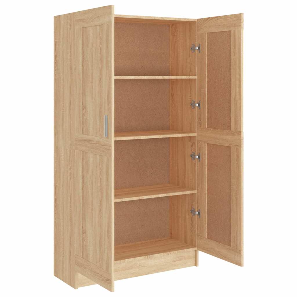 Libreria Rovere Sonoma 82,5x30,5x150 cm in Legno Multistrato | homemem39