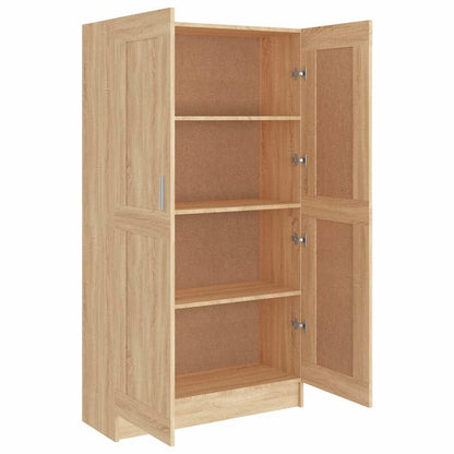 Libreria Rovere Sonoma 82,5x30,5x150 cm in Legno Multistrato | homemem39