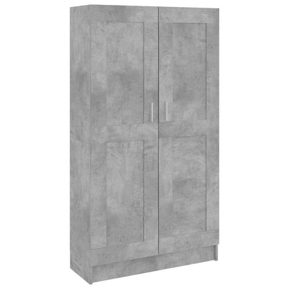 Libreria Grigio Cemento 82,5x30,5x150 cm in Legno Multistrato | homemem39