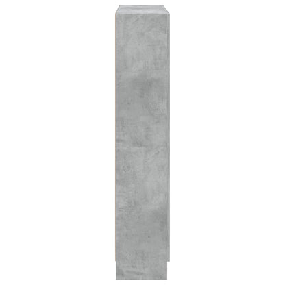 Libreria Grigio Cemento 82,5x30,5x150 cm in Legno Multistrato | homemem39