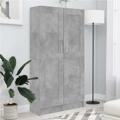 Libreria Grigio Cemento 82,5x30,5x150 cm in Legno Multistrato | homemem39