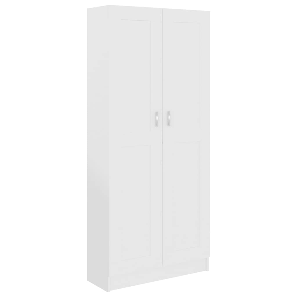 Libreria Bianca 82,5x30,5x185,5 cm in Legno Truciolato