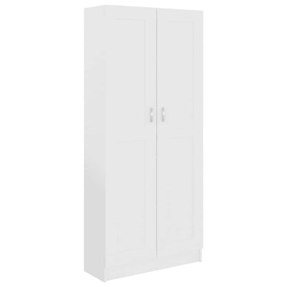 Libreria Bianca 82,5x30,5x185,5 cm in Legno Truciolato
