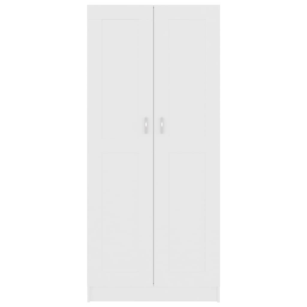 Libreria Bianca 82,5x30,5x185,5 cm in Legno Truciolato