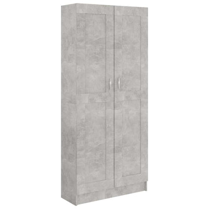 Libreria Grigio Cemento 82,5x30,5x185,5 cm in Legno Multistrato | homemem39