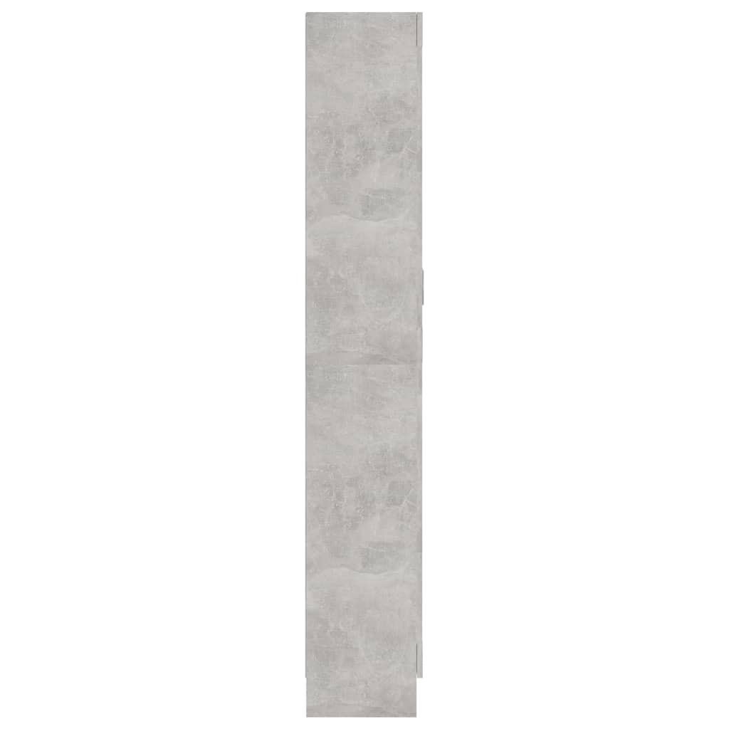 Libreria Grigio Cemento 82,5x30,5x185,5 cm in Legno Multistrato