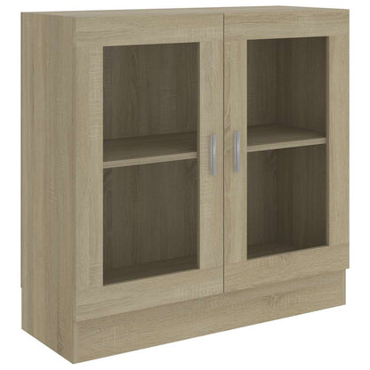 Vetrina Rovere Sonoma 82,5x30,5x80 cm in Legno Multistrato | homemem39