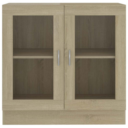Vetrina Rovere Sonoma 82,5x30,5x80 cm in Legno Multistrato | homemem39
