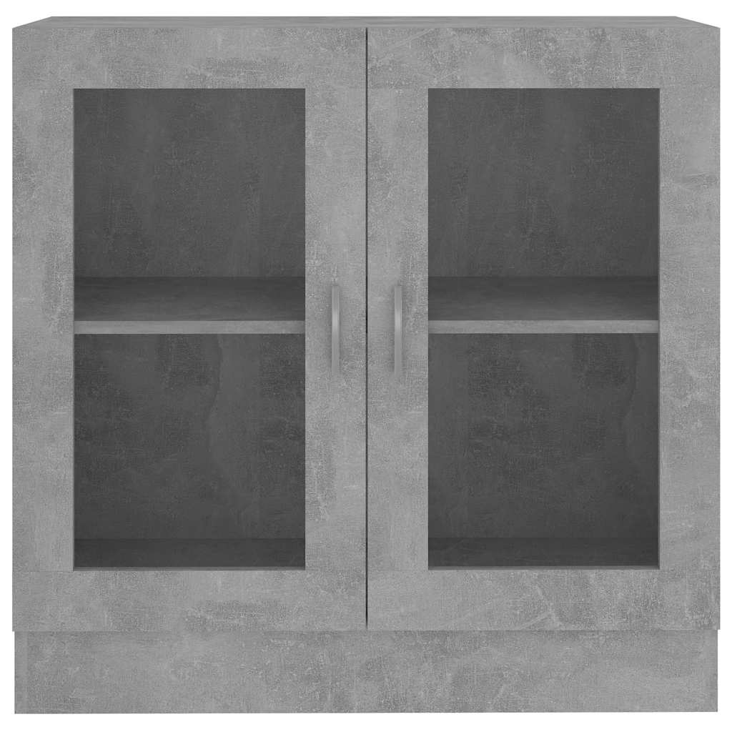 Armadietto Vetrina Grigio Cemento 82,5x30,5x80 cm Multistrato | homemem39