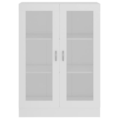 Armadietto con Vetrina Bianco 82,5x30,5x115cm Legno Multistrato | homemem39